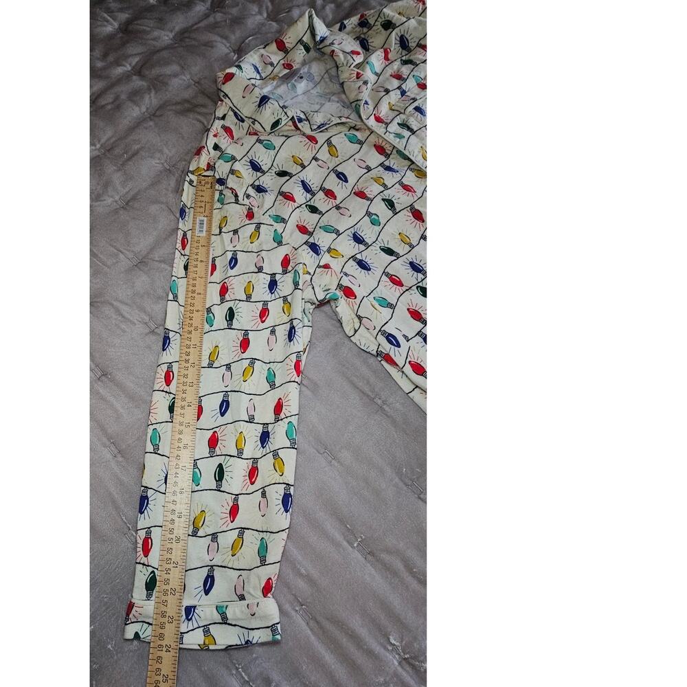 Adult Unisex Flannel Pajama Top and Bottom Bright Bulbs Hannah Andersson - Picture 8 of 14